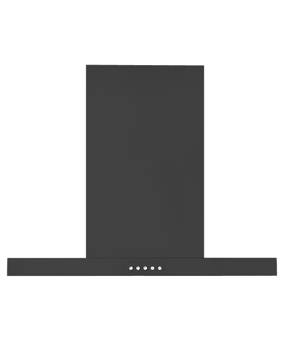 Wall Rangehood, 60cm, Box Chimney, Black, pdp